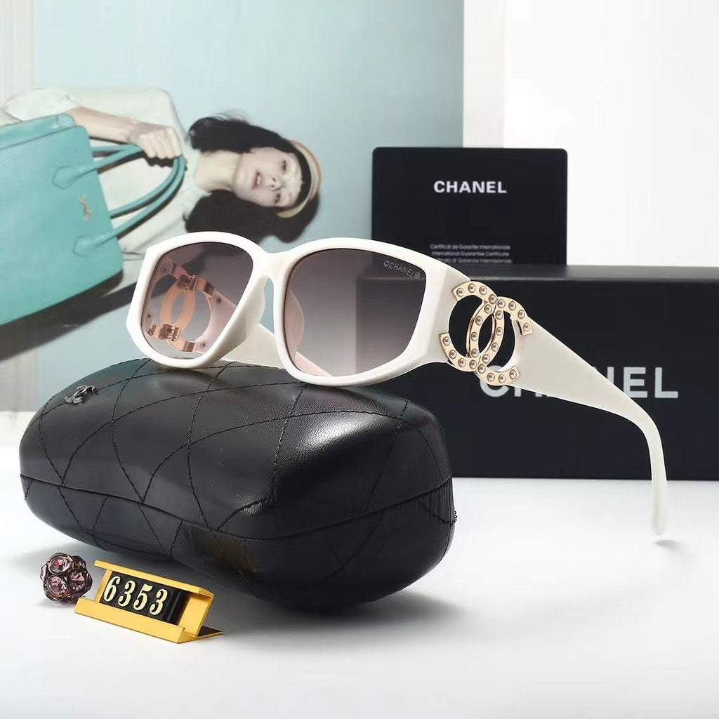 Chanel CC Pearl Cat-Eye Polarized Sunglasses