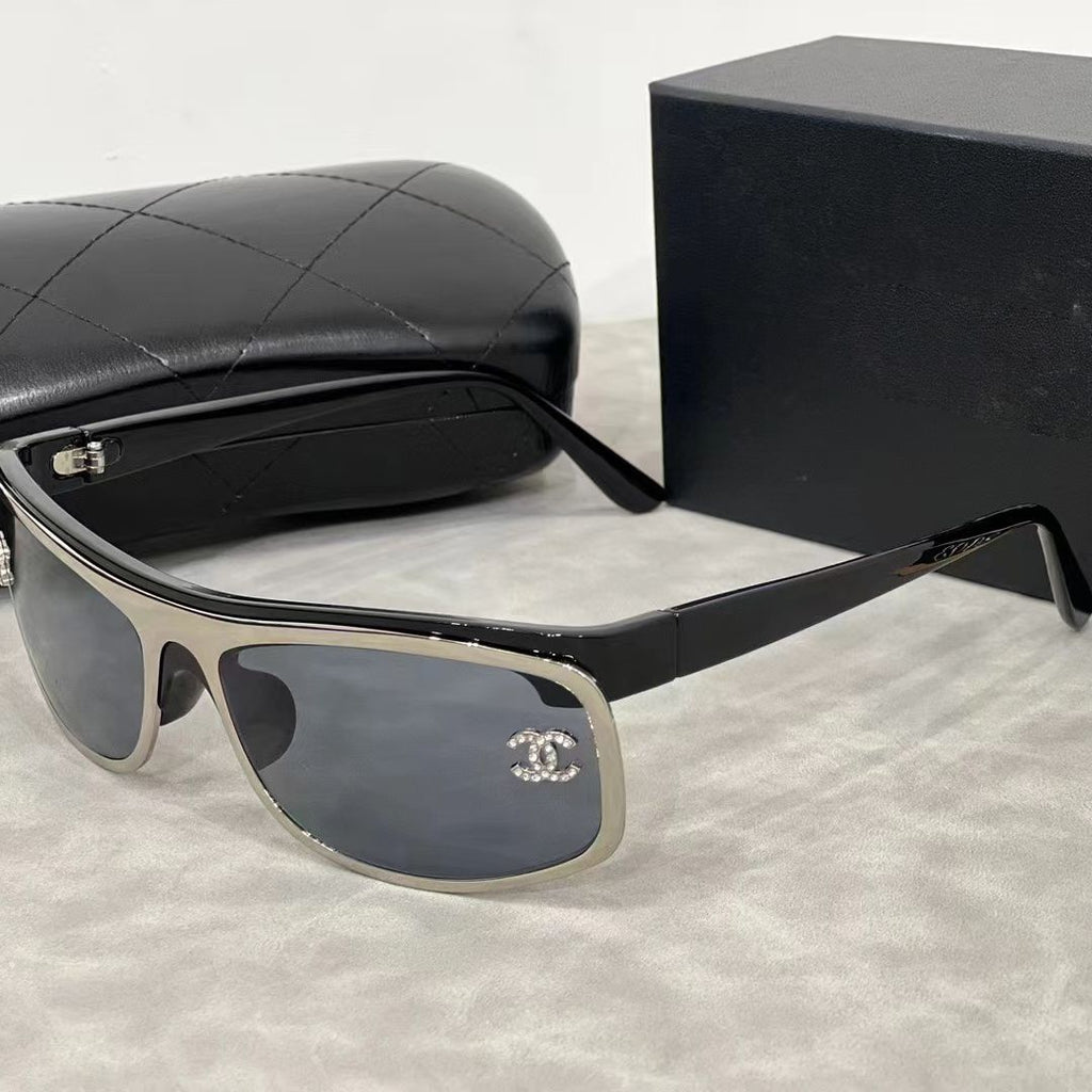 Chanel Sunglasses CC Narrow Rimless Shield UV400 Polarized