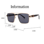Gucci GG Rimless Square Polarized Sunglasses
