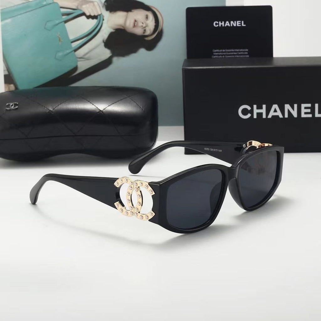 Chanel CC Pearl Cat-Eye Polarized Sunglasses