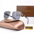 Gucci GG Rimless Square Polarized Sunglasses