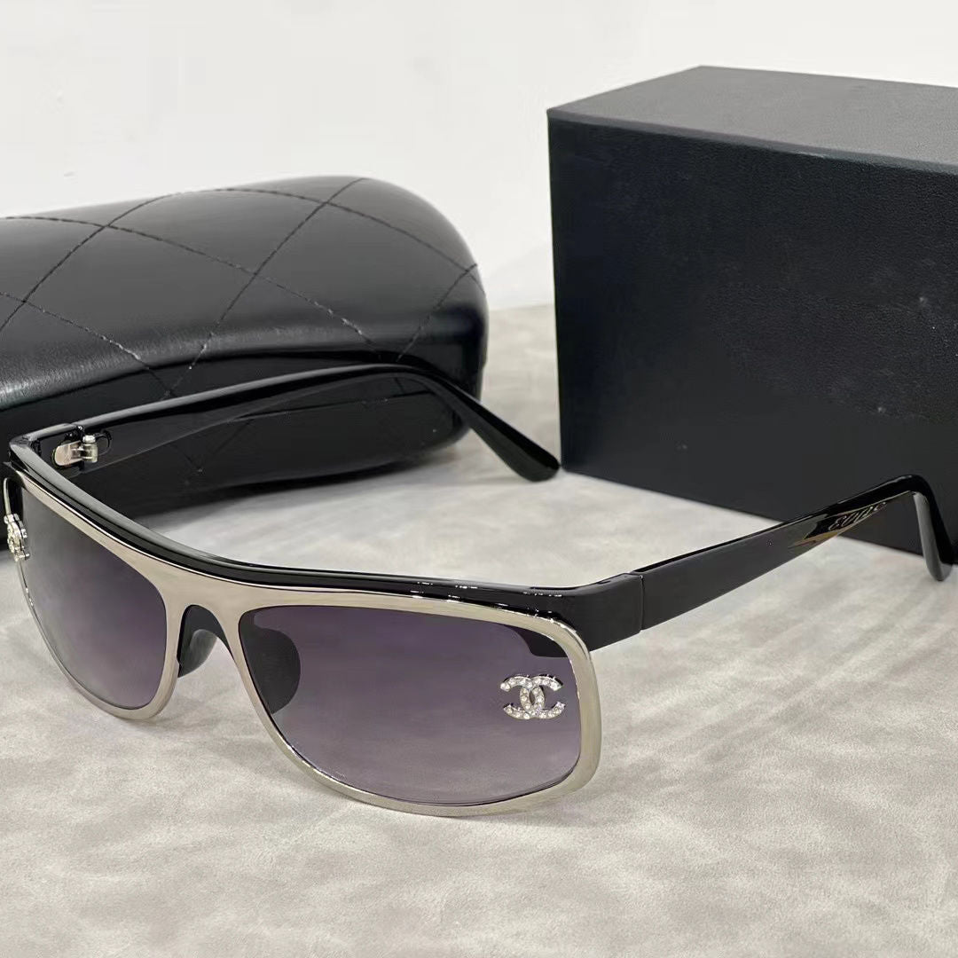 Chanel Sunglasses CC Narrow Rimless Shield UV400 Polarized