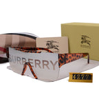 Burberry Logo Oversized Shield Polarized Sunglasses