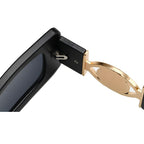 Versace Medusa Thick-Frame Rectangular Polarized Sunglasses
