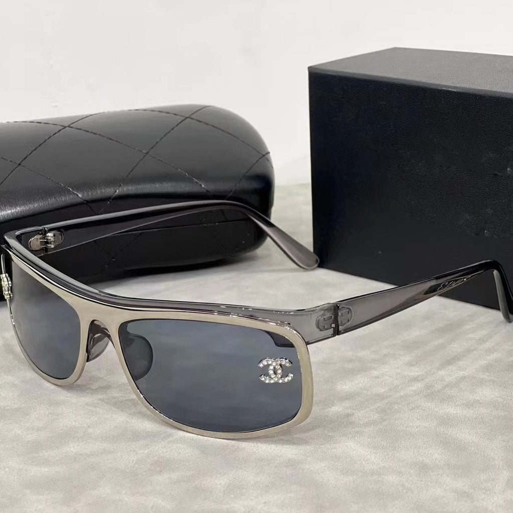 Chanel Sunglasses CC Narrow Rimless Shield UV400 Polarized