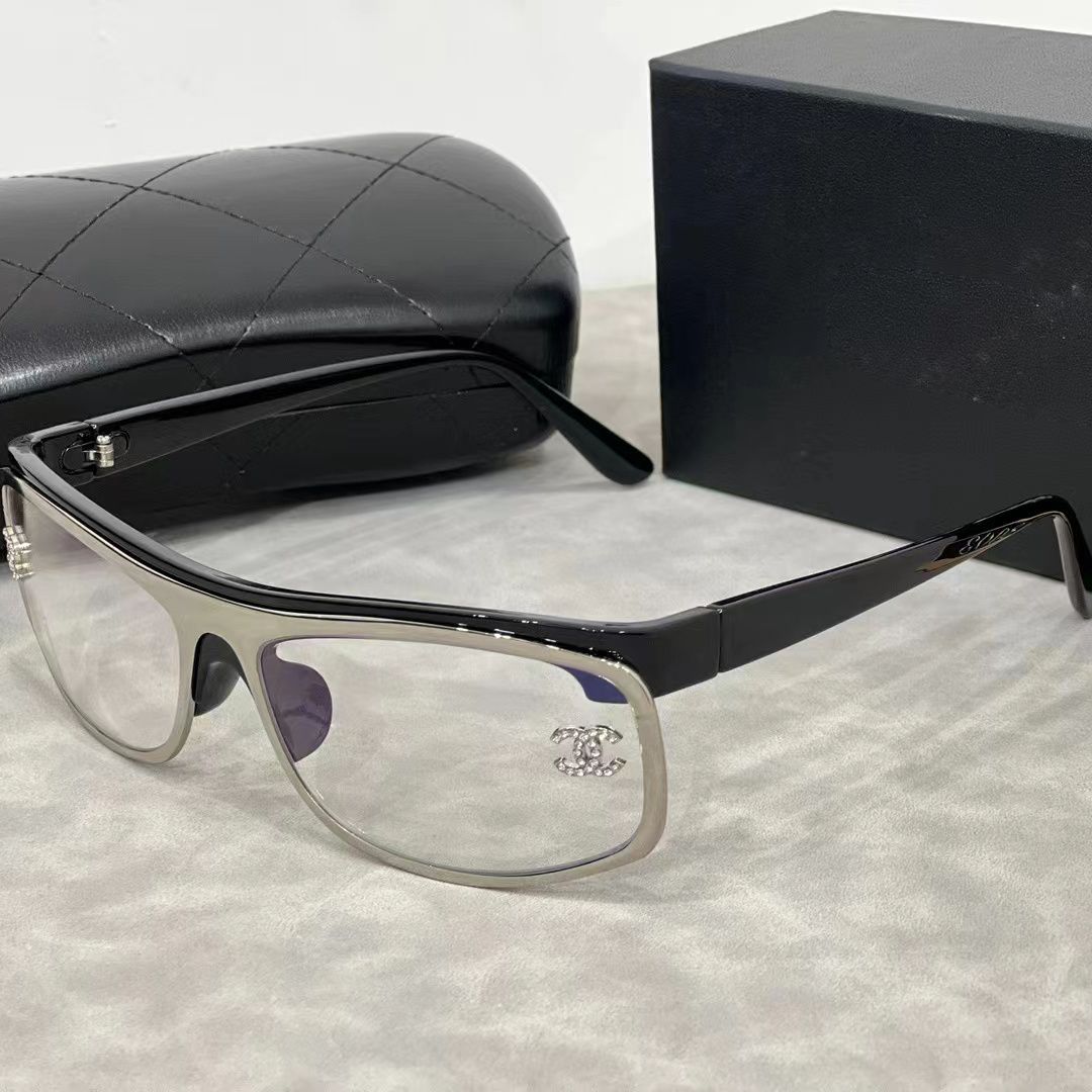 Chanel Sunglasses CC Narrow Rimless Shield UV400 Polarized