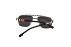 Burberry Check Double Bridge Square Polarized Sunglasses
