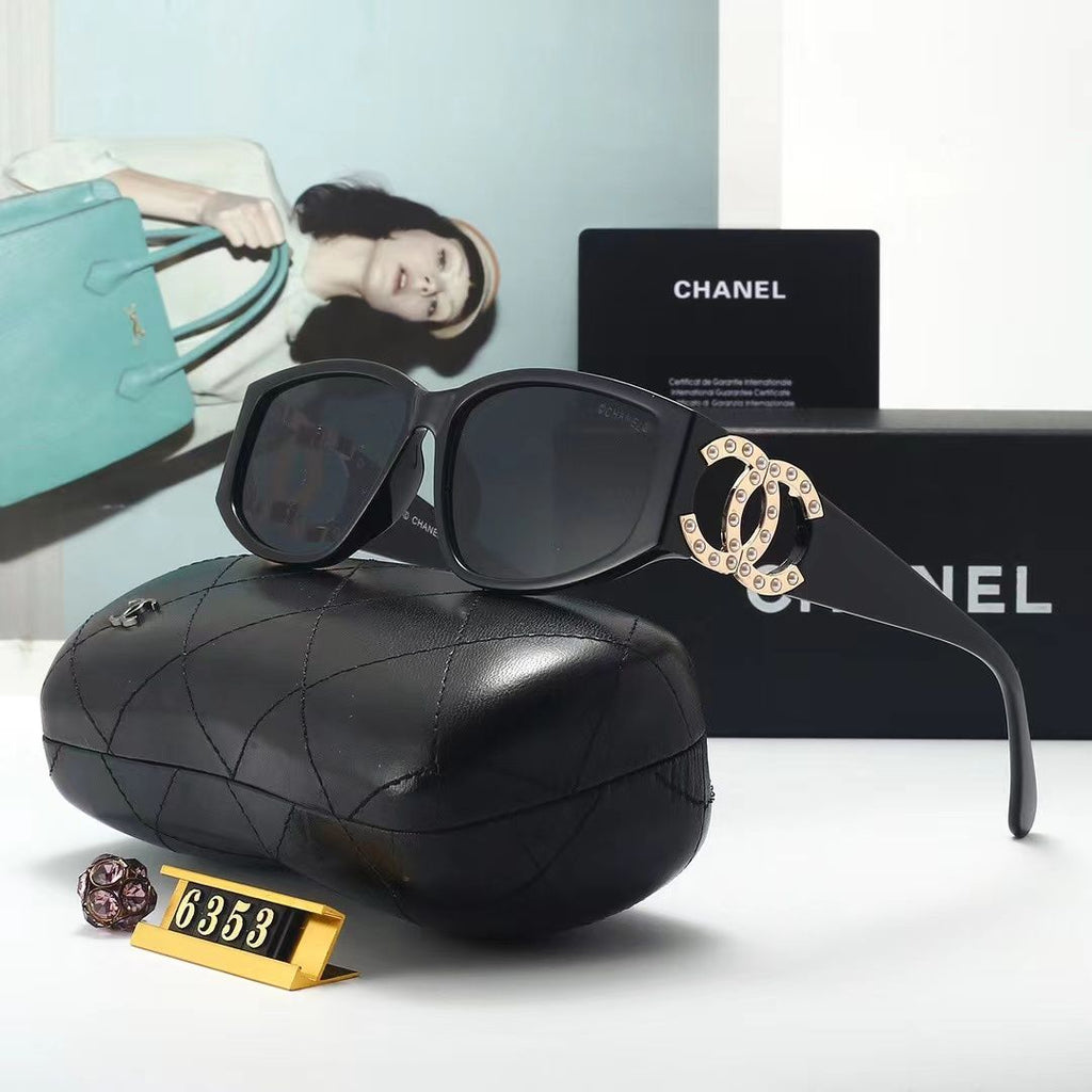 Chanel CC Pearl Cat-Eye Polarized Sunglasses