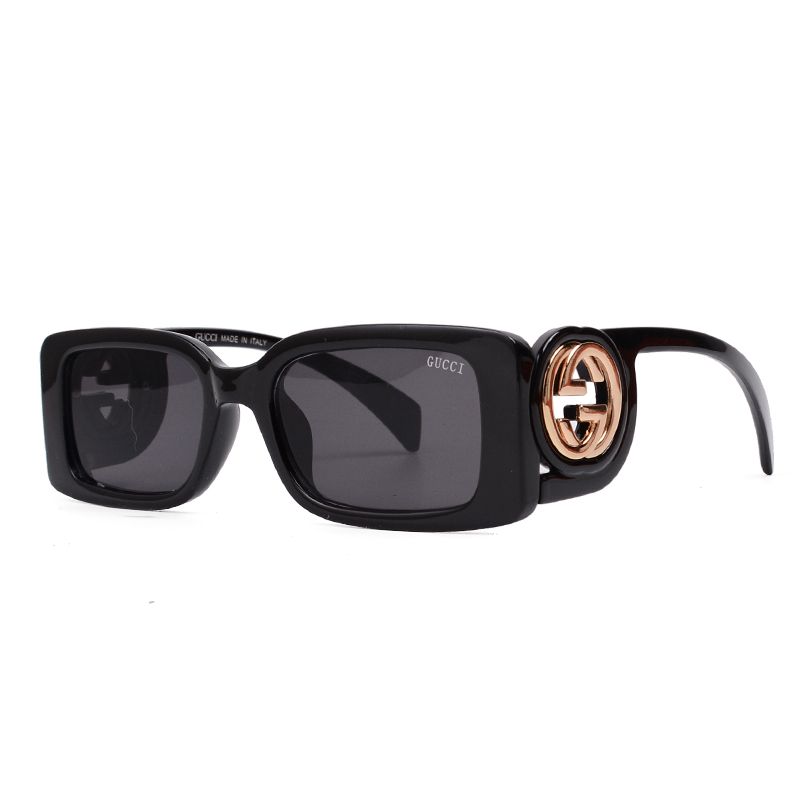 Gucci GG Medallion Oversized Square Polarized Sunglasses