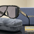 Gucci GG Oversized One-Piece Shield Polarized Sunglasses