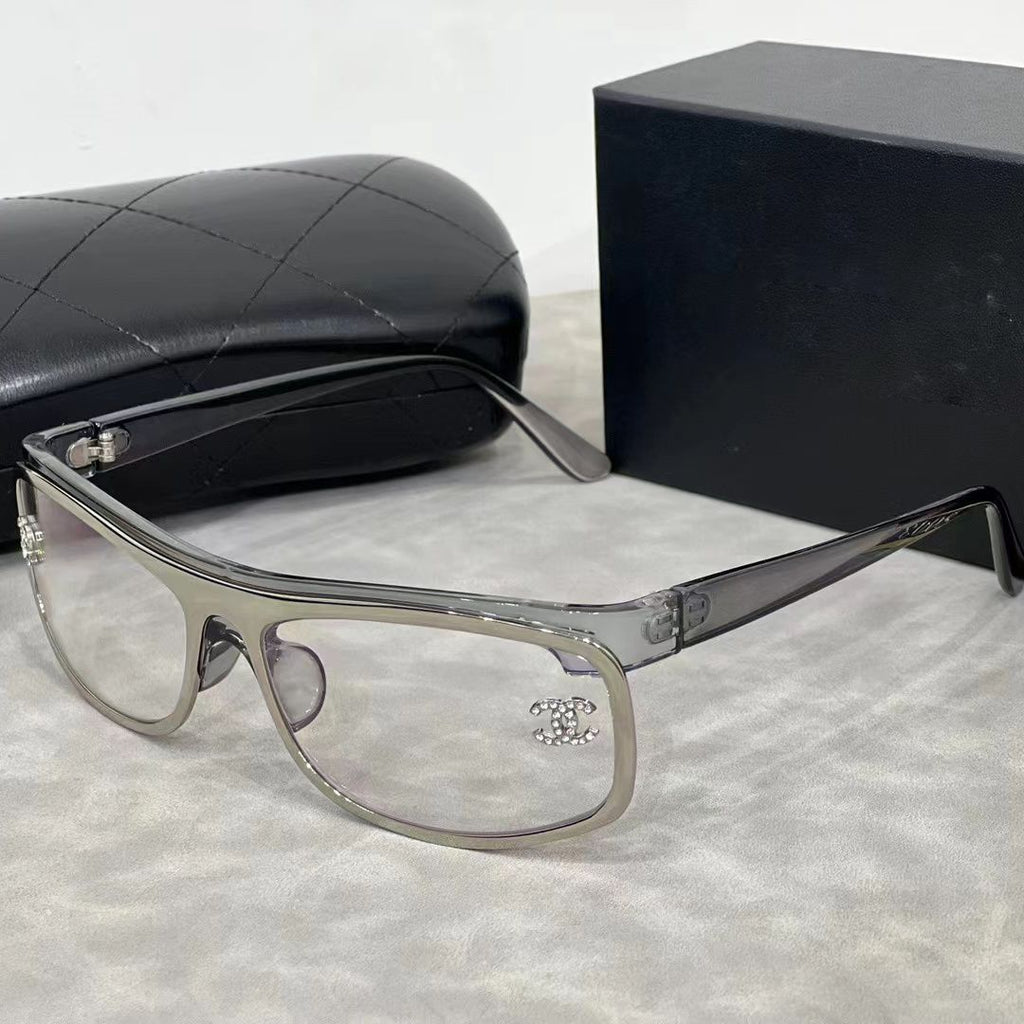 Chanel Sunglasses CC Narrow Rimless Shield UV400 Polarized