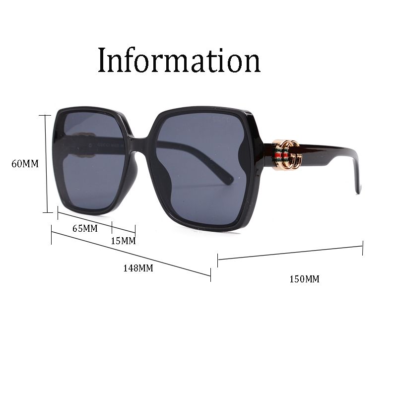 GUCCI Oversized Square Polarized Sunglasses | Luxury Designer UV400 Eyewear