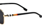 Burberry Check Double Bridge Square Polarized Sunglasses