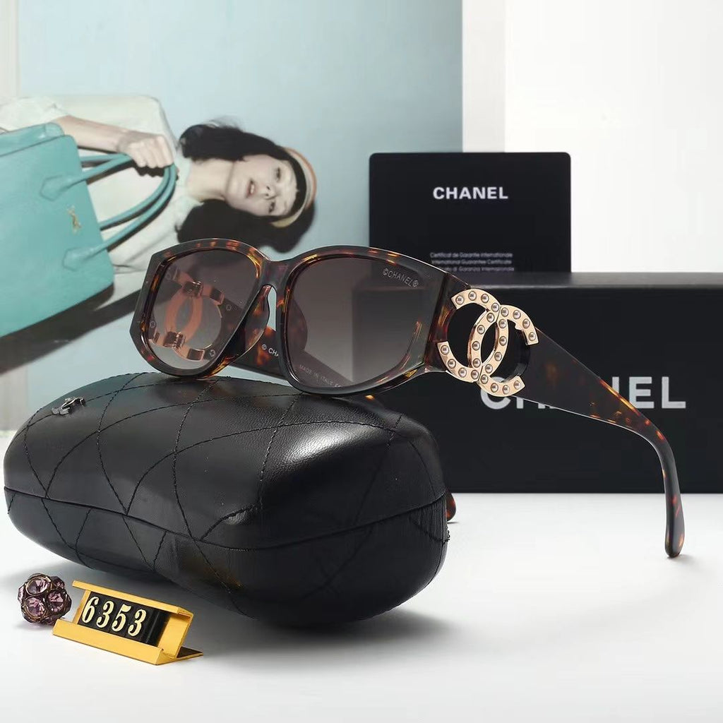 Chanel CC Pearl Cat-Eye Polarized Sunglasses