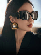 Yves Saint Laurent YSL Oversized Butterfly Polarized Sunglasses