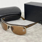 Chanel Sunglasses CC Narrow Rimless Shield UV400 Polarized