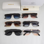 Versace Medusa Oversized Shield Polarized Sunglasses