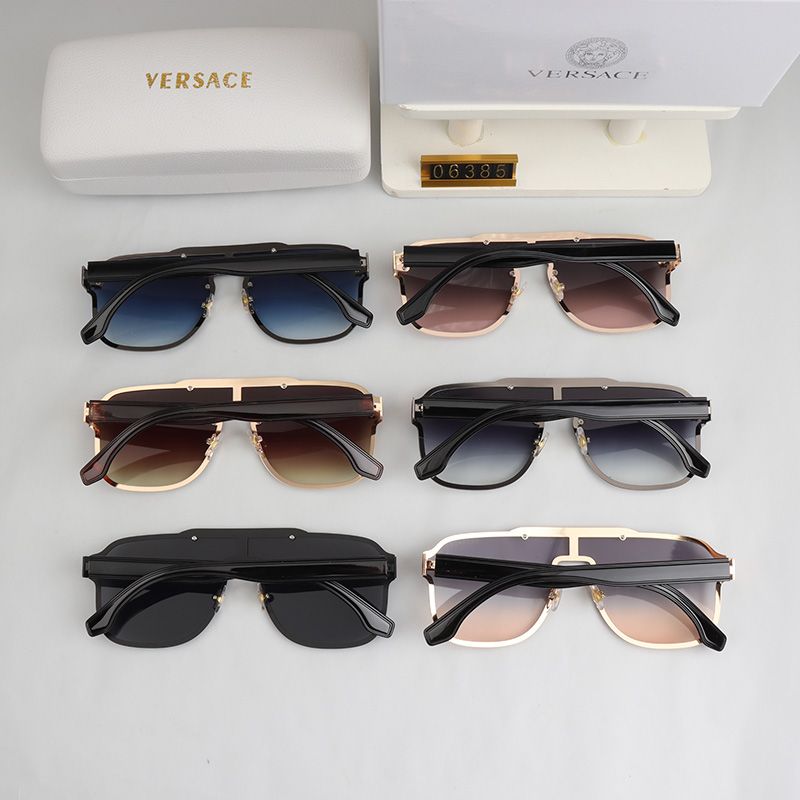 Versace Medusa Oversized Shield Polarized Sunglasses