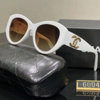 Chanel CC Rounded-Square Polarized Sunglasses