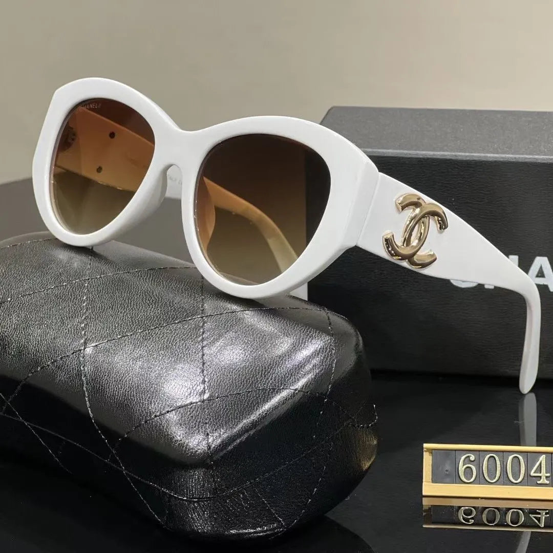 Chanel CC Rounded-Square Polarized Sunglasses