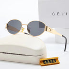 CELINE Round Metal Polarized Sunglasses | Luxury UV400 Eyewear