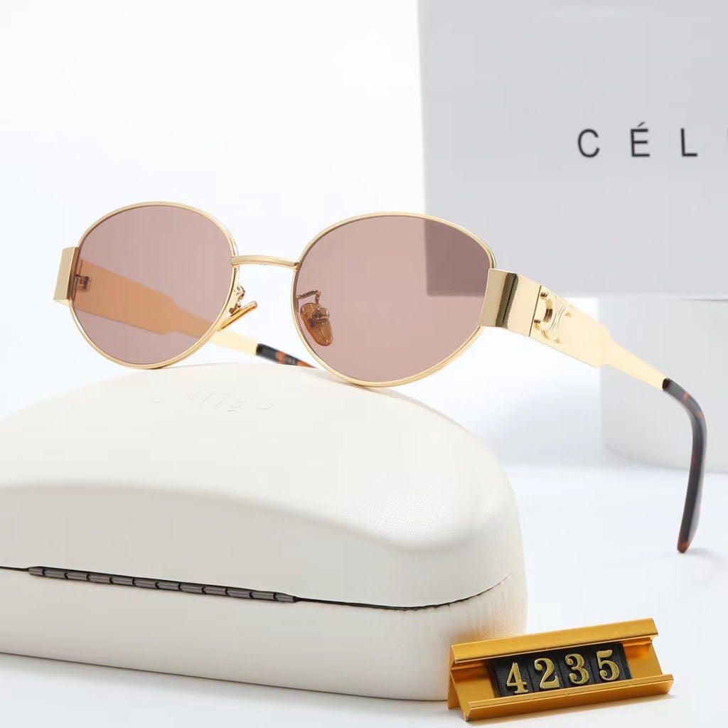 CELINE Round Metal Polarized Sunglasses | Luxury UV400 Eyewear