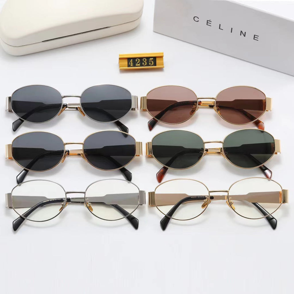 CELINE Round Metal Polarized Sunglasses | Luxury UV400 Eyewear