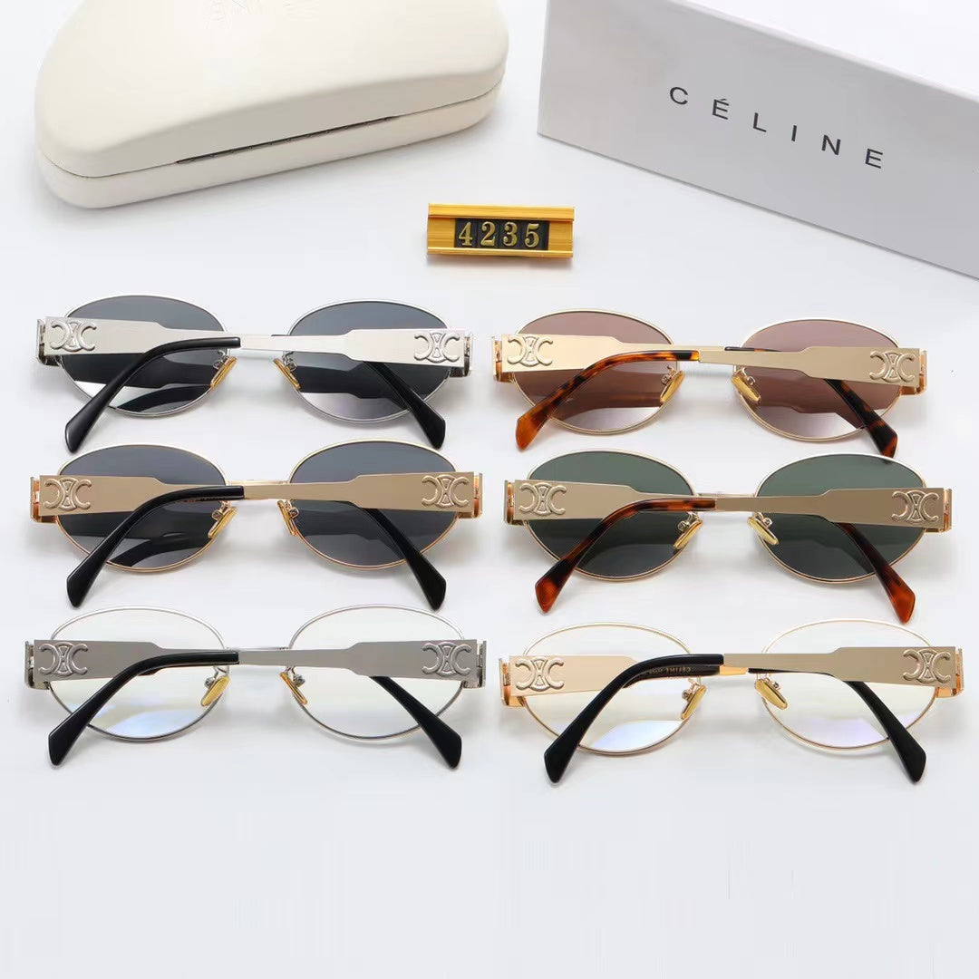 CELINE Round Metal Polarized Sunglasses | Luxury UV400 Eyewear