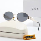 CELINE Round Metal Polarized Sunglasses | Luxury UV400 Eyewear