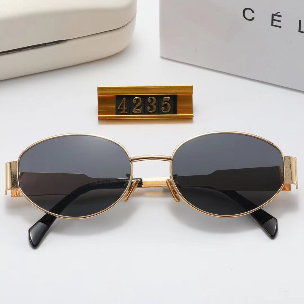 CELINE Round Metal Polarized Sunglasses | Luxury UV400 Eyewear
