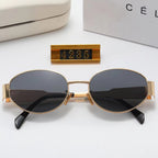 CELINE Round Metal Polarized Sunglasses | Luxury UV400 Eyewear