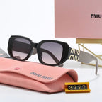 MIU MIU Square Logo-Temple Polarized Sunglasses | Luxury UV400