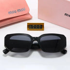 MIU MIU Square Logo-Temple Polarized Sunglasses | Luxury UV400