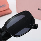 MIU MIU Square Logo-Temple Polarized Sunglasses | Luxury UV400