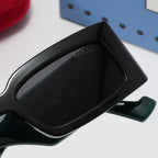 GUCCI Cat-Eye Square Sunglasses | Luxury UV400 Eyewear