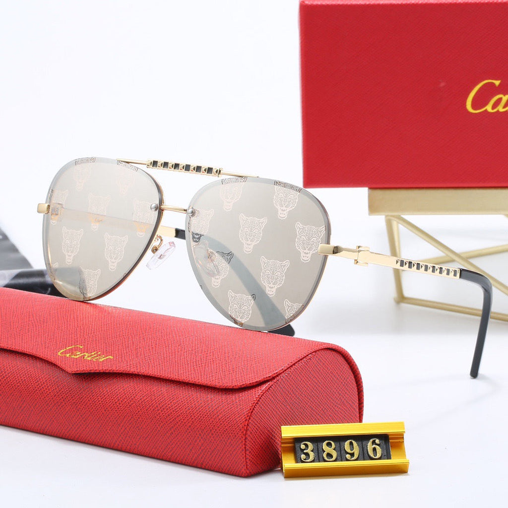 Cartier Round Metal Polarized Sunglasses | Luxury UV400 Eyewear