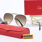 Cartier Round Metal Polarized Sunglasses | Luxury UV400 Eyewear
