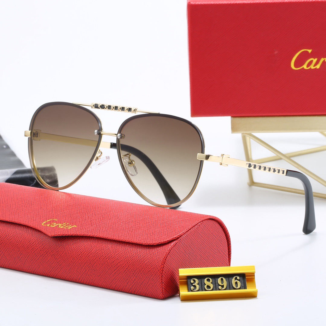 Cartier Round Metal Polarized Sunglasses | Luxury UV400 Eyewear