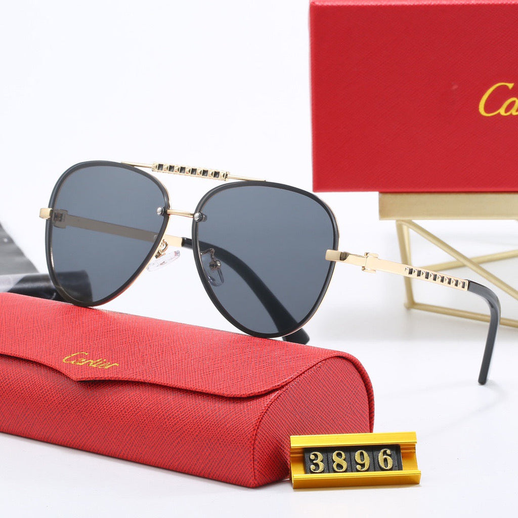 Cartier Round Metal Polarized Sunglasses | Luxury UV400 Eyewear
