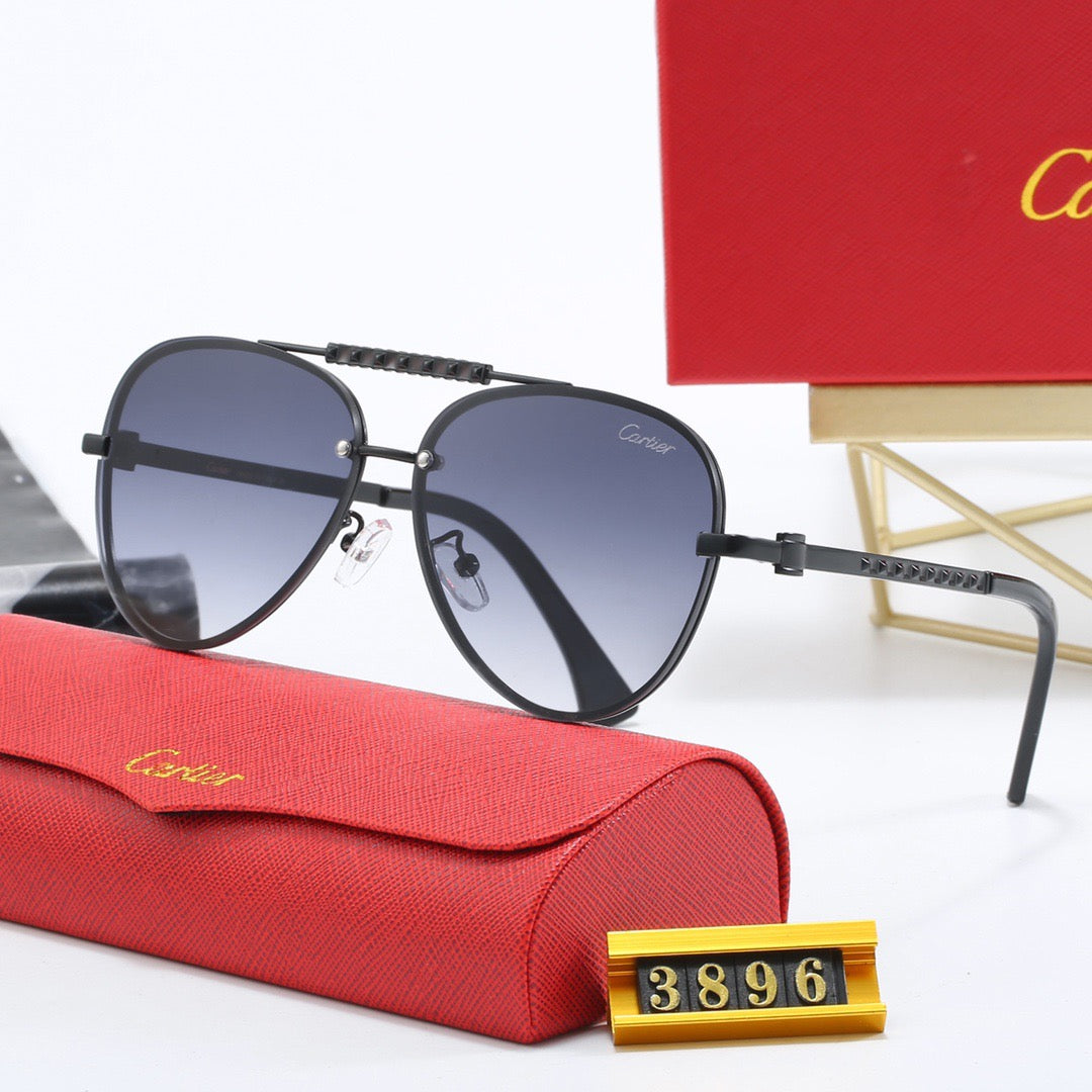 Cartier Round Metal Polarized Sunglasses | Luxury UV400 Eyewear