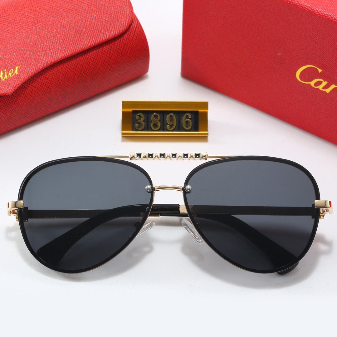 Cartier Round Metal Polarized Sunglasses | Luxury UV400 Eyewear