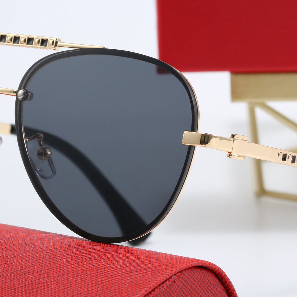 Cartier Round Metal Polarized Sunglasses | Luxury UV400 Eyewear
