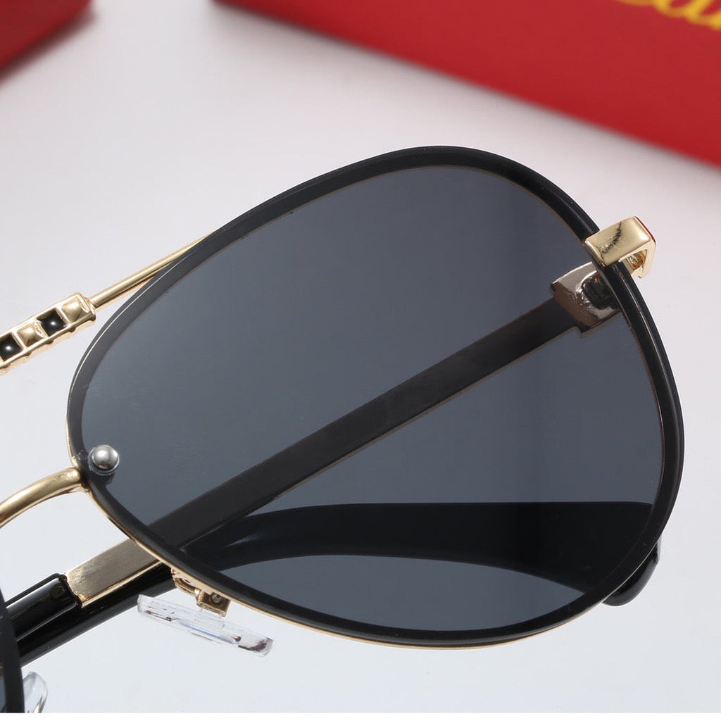 Cartier Round Metal Polarized Sunglasses | Luxury UV400 Eyewear