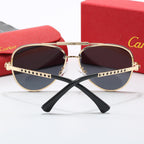 Cartier Round Metal Polarized Sunglasses | Luxury UV400 Eyewear