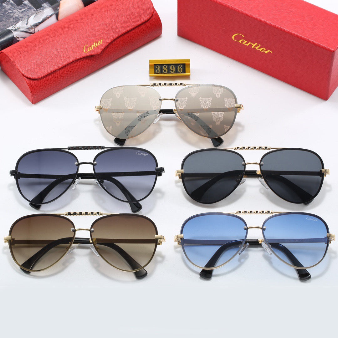 Cartier Round Metal Polarized Sunglasses | Luxury UV400 Eyewear