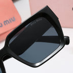 MIU MIU Oversized Square Polarized Sunglasses | Luxury UV400 Eyewear
