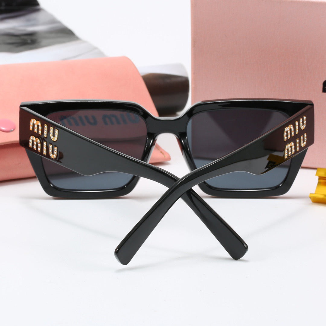MIU MIU Oversized Square Polarized Sunglasses | Luxury UV400 Eyewear