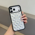 Louis Vuitton iPhone 17 Pro Max Case – Luxury Monogram Cover - Silver