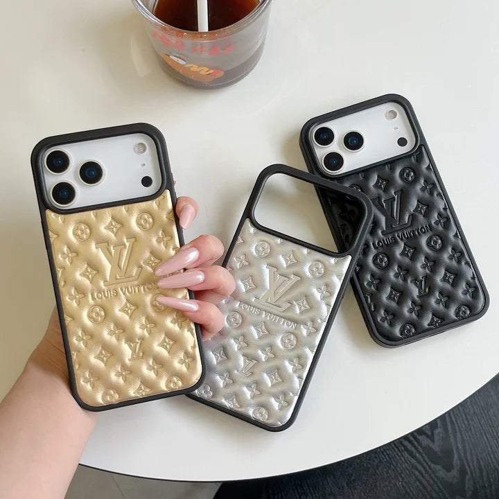 Louis Vuitton iPhone 17 Pro Max Case – Luxury Monogram Cover - Silver