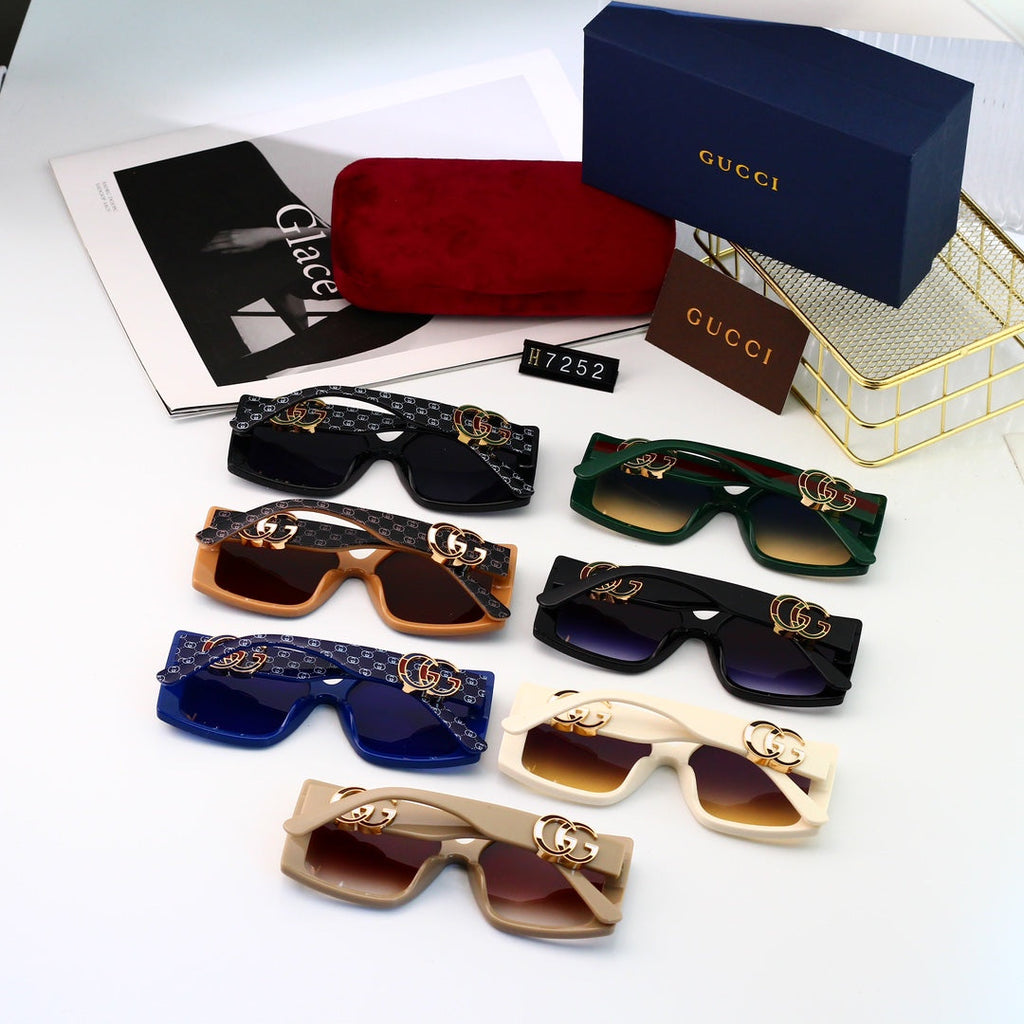Classic Square-Shaped Letters Sunglasses